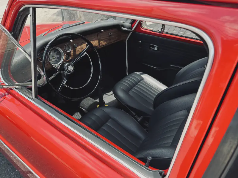 
The 1972 Volkswagen Variant I interior.
